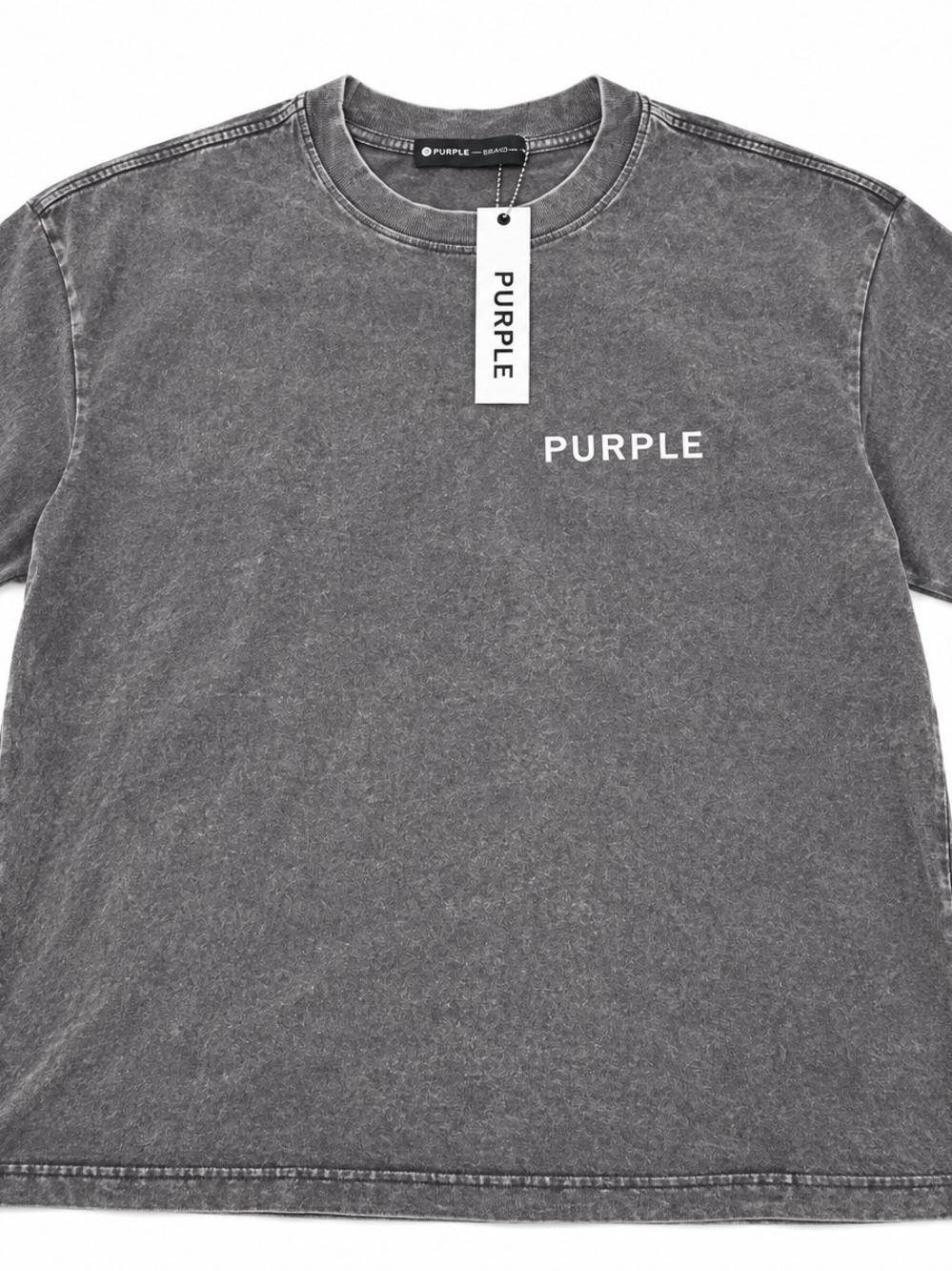 NWT Purple Brand Mineral Wash Double Logo T-Shirt Men’s XL Gray Made in USA